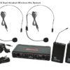 EDX Wireless Dual Headset Microphone System