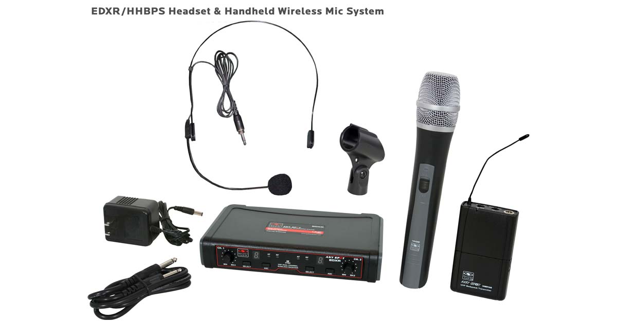 EDX Wireless Handheld and Headset Mic System