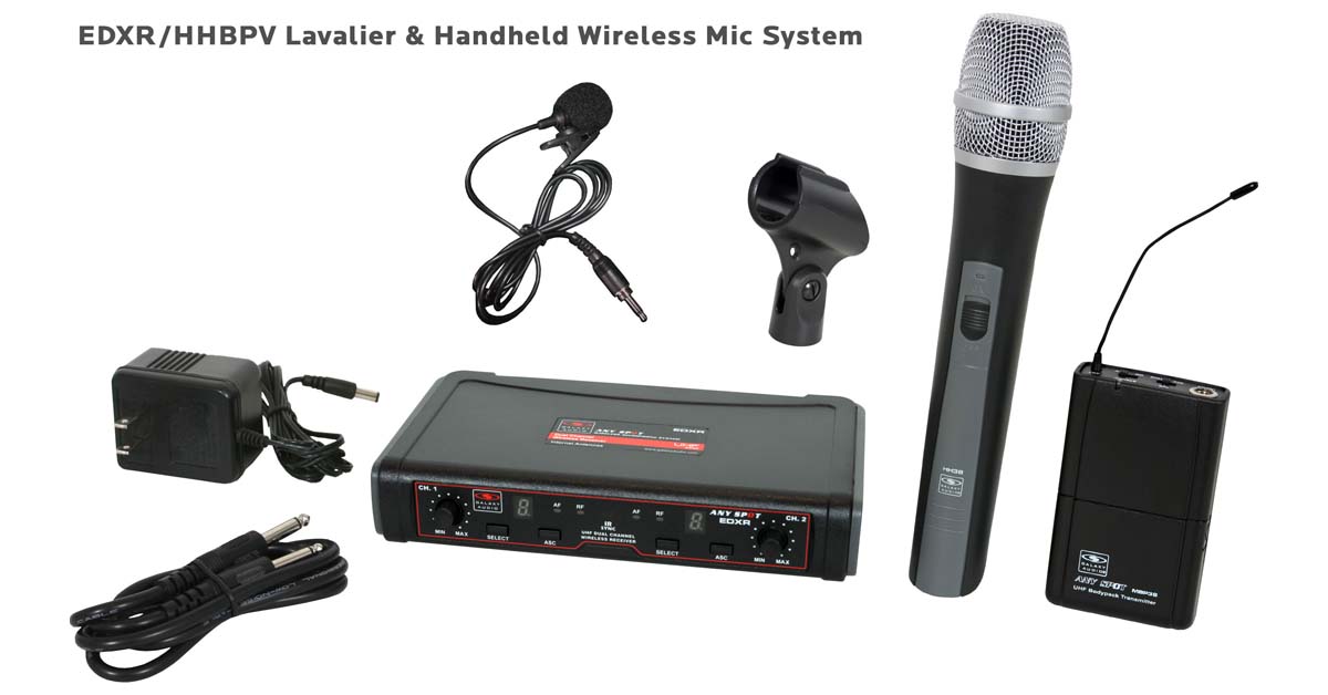 EDX Wireless Handheld and Lav Mic System