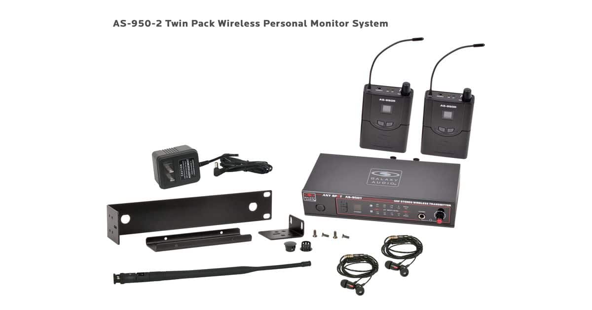 AS-950-2 Wireless Personal Monitor Twin Pack System