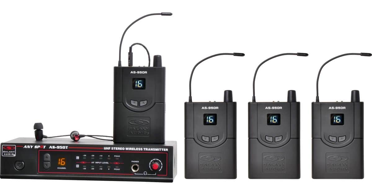 AS-950-4 Wireless In-Ear Band Pack System