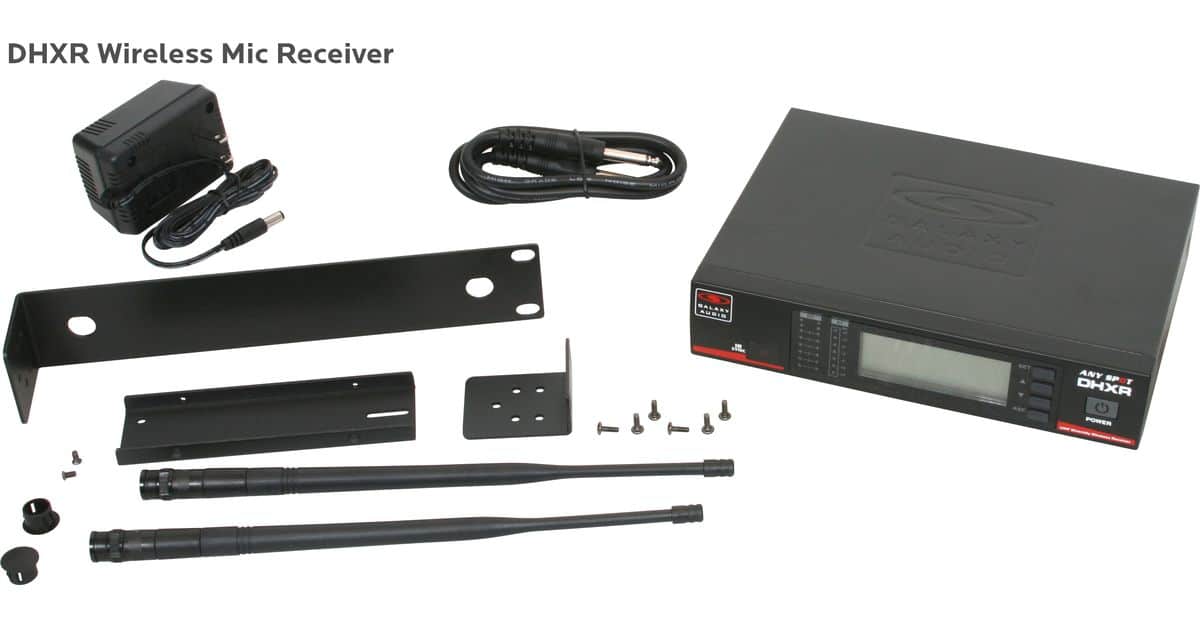 DHX Wireless Mic Receiver and Components