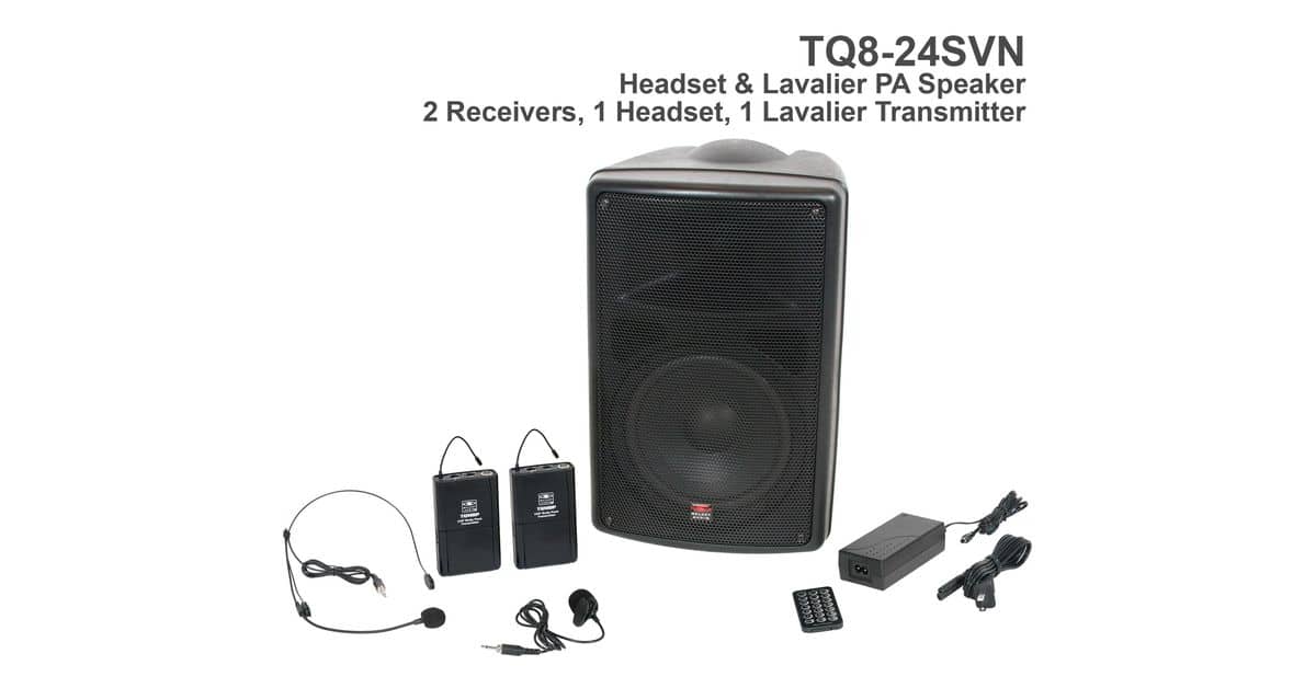 Traveler Quest 8 Headset and Lav Portable PA System Front