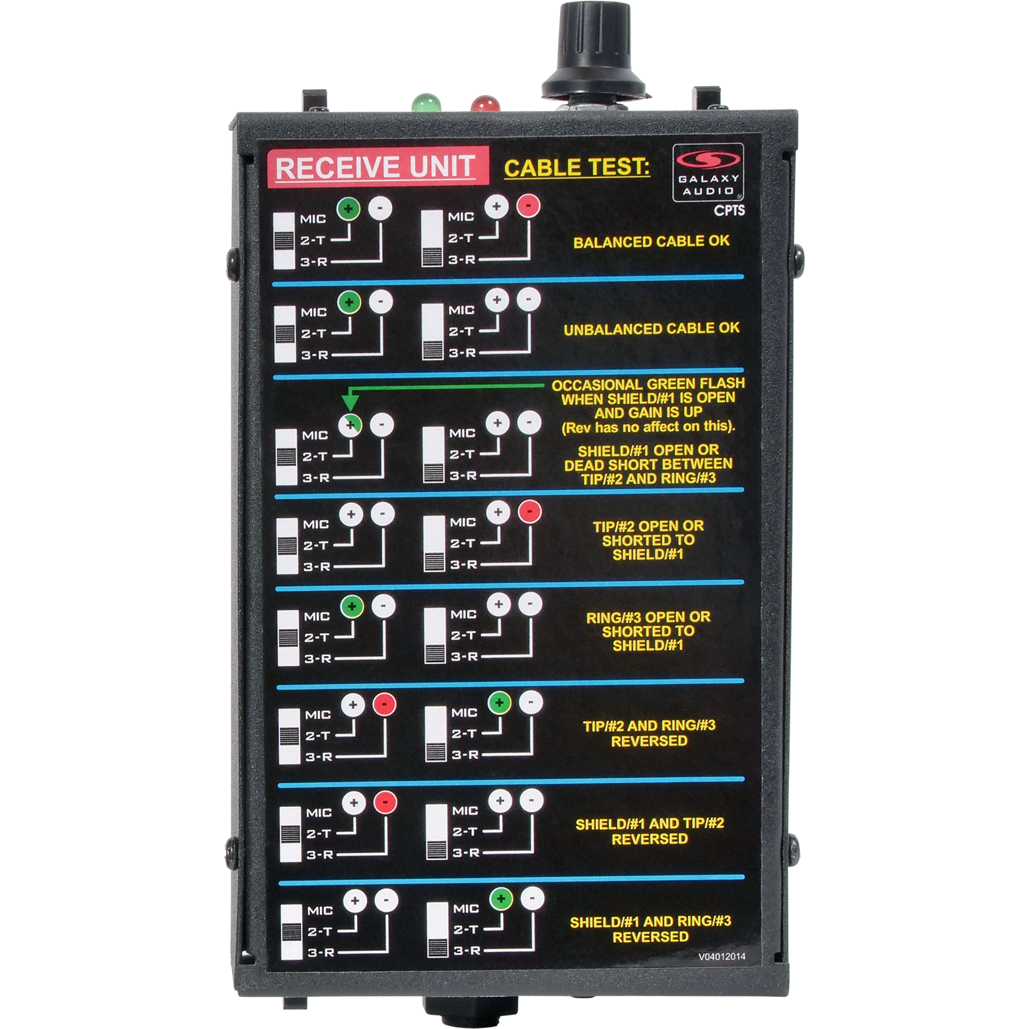 Galaxy Audio CRICKET CPTS Receive bottom chart