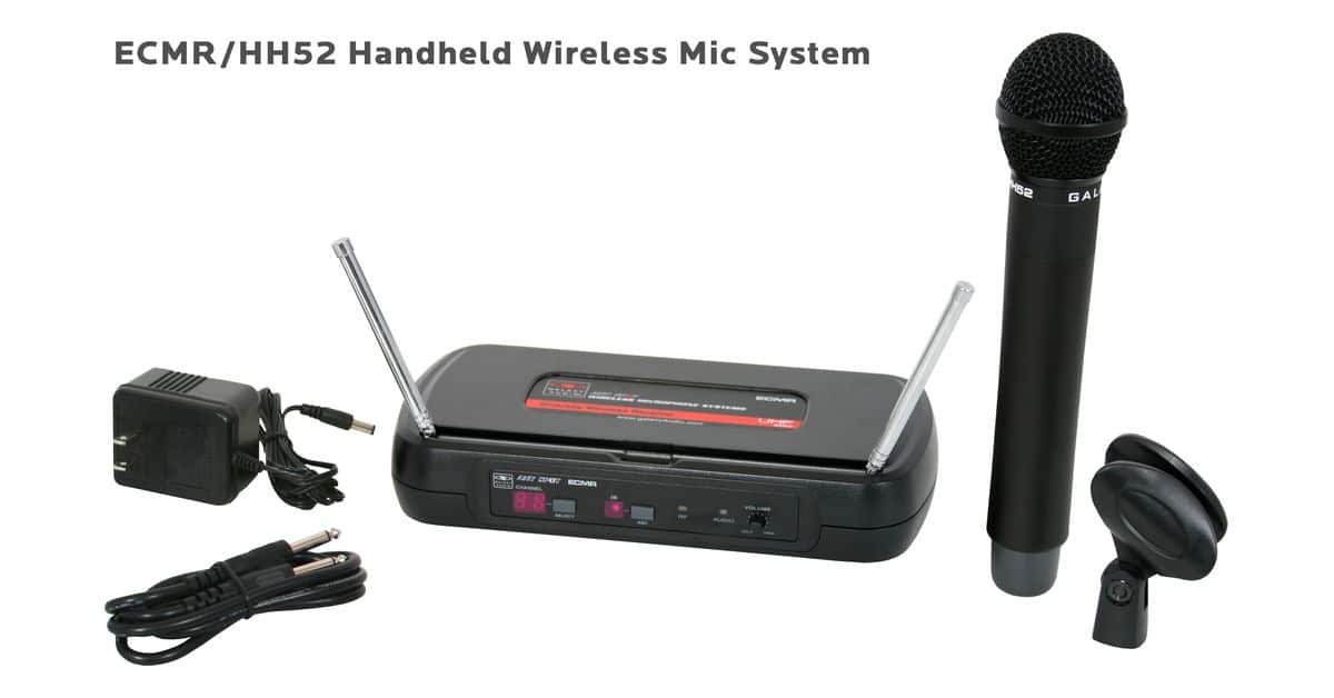 ECM Handheld Wireless Microphone System