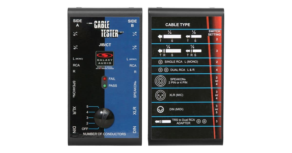 JIB/CT cable tester front and back