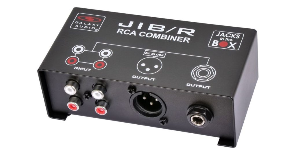 JIB/R RCA Combiner - Stereo to Mono Converter - Galaxy Audio