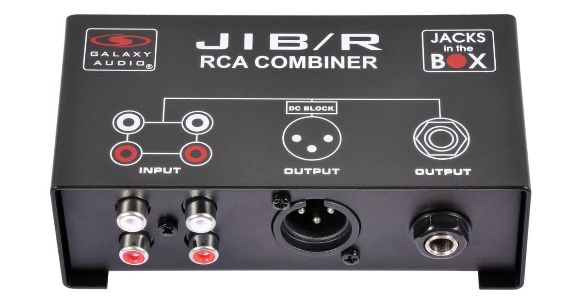 JIB/R RCA Combiner – Stereo to Mono Converter