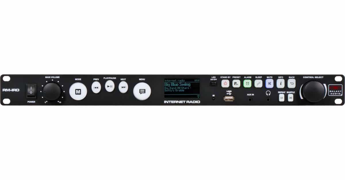 RM-IRD Rack Mount Internet Radio Player and Tuner with Access to Over 20,000 Stations