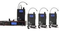 AS-1100-4 with EB4 Band Pack Wireless Personal Monitor System