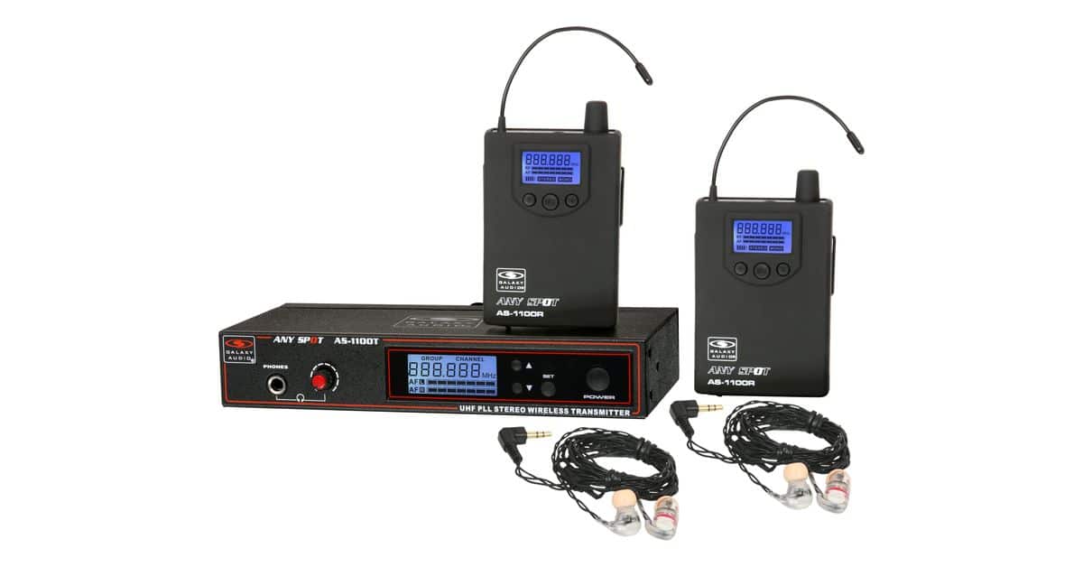 AS-1106-2 with EB6 Twin Pack Wireless Personal Monitor System