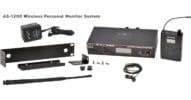 AS-1200 210 Frequency Wireless In-Ear Monitor Single System with EB4 Ear Buds