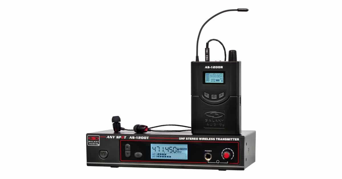 AS-1200 210 Frequency Wireless In-Ear Monitor System