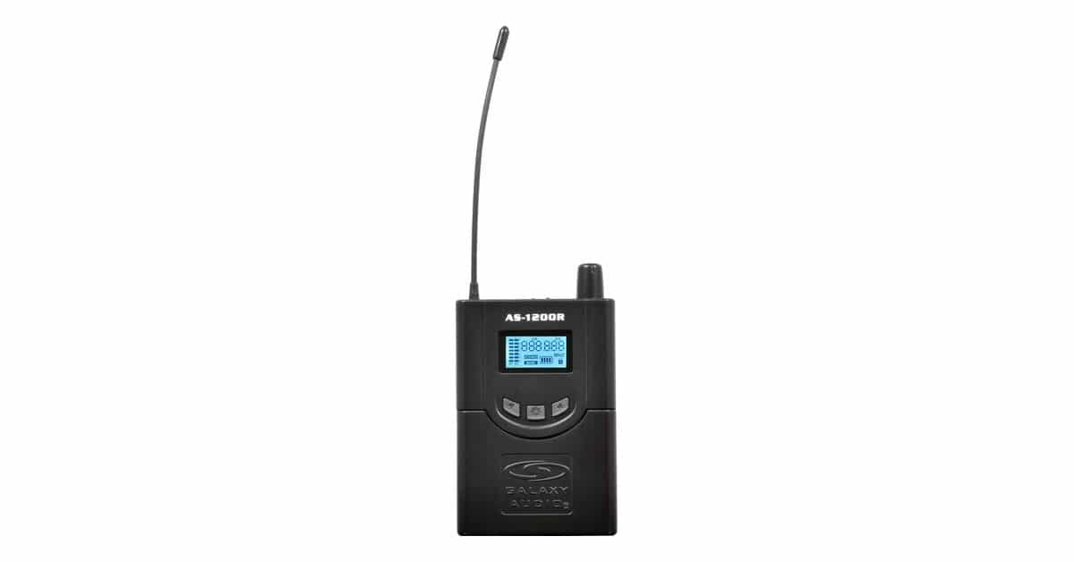 AS-1200R Wireless In-Ear Body Pack Receiver with Backlit LCD Display