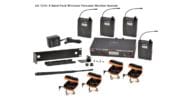 AS-1210-4 Wireless In-Ear Monitor Band Pack System with Four Professional EB10 Ear Buds
