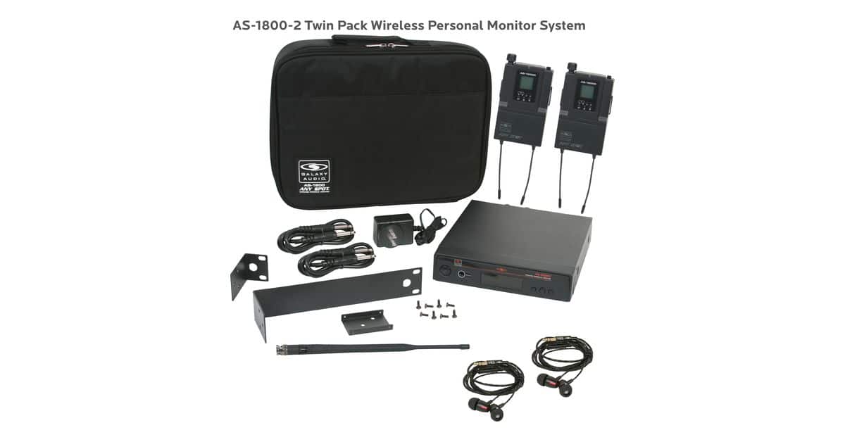 AS-1800-2 with EB4 Twin Pack In-Ear System