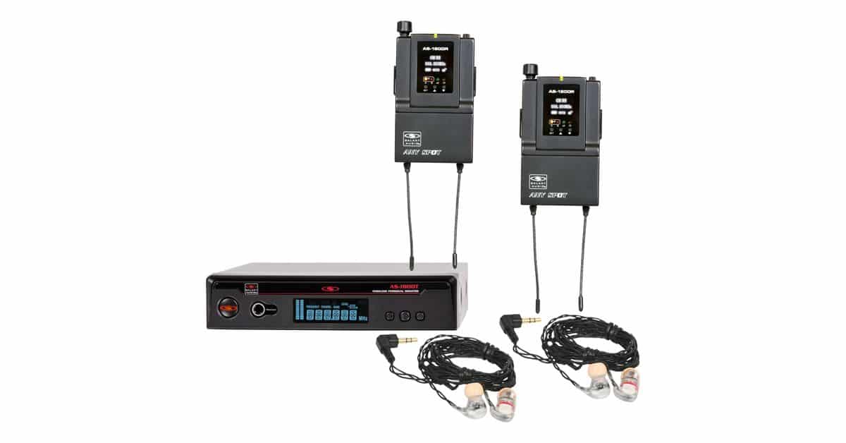 AS-1810-2 with EB10 Twin Pack Wireless Personal Monitor System