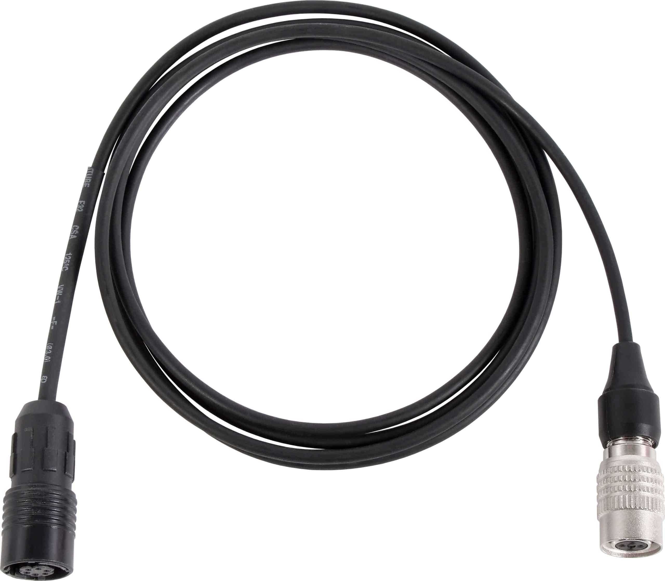 Replacement cable for H2O7 Wireless Headset Mic. The cable is wired to work with Audio-Technica® systems.