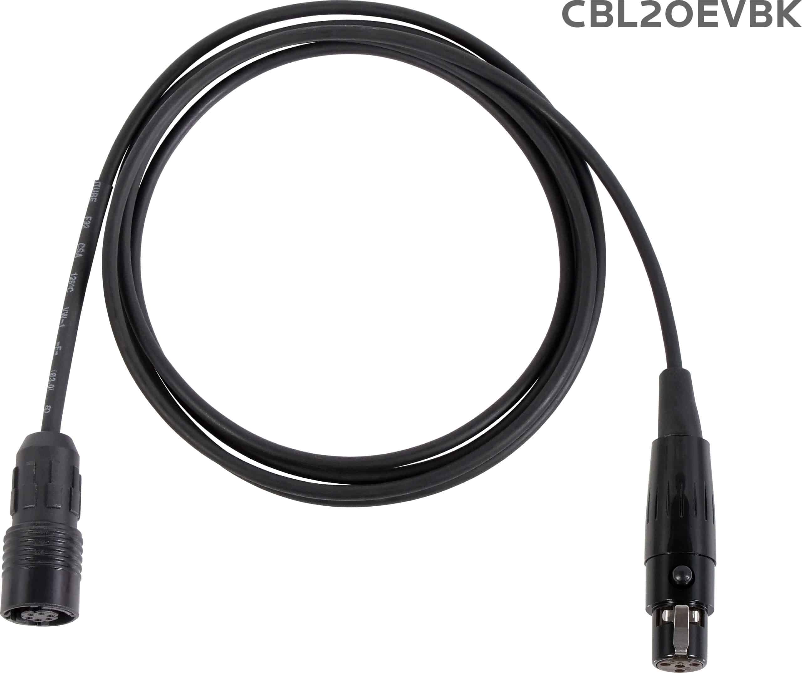 Replacement cable for H2O7 Wireless Headset Mic. The cable is wired to work with Electro-Voice® systems.