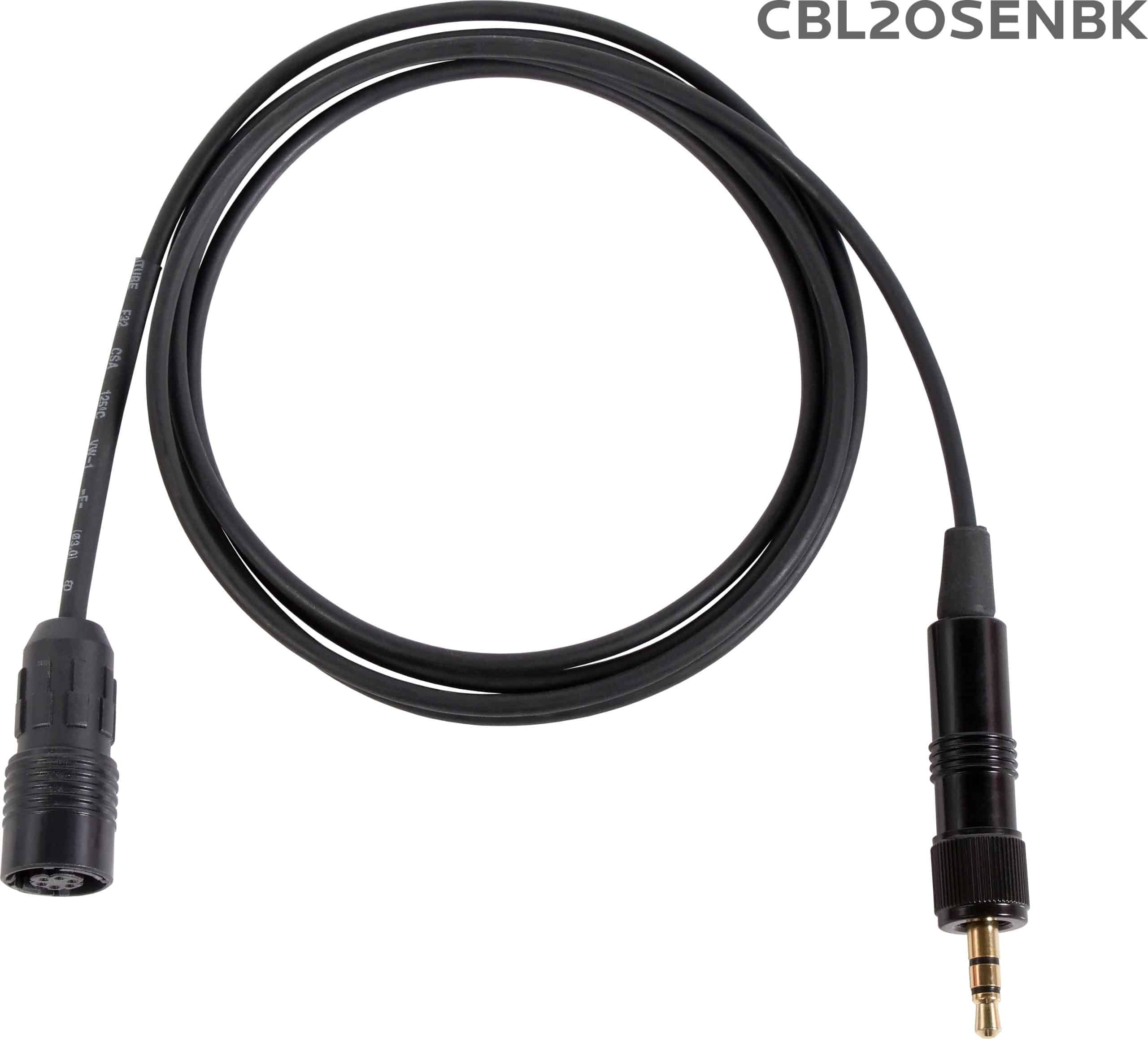 Replacement cable for H2O7 Wireless Headset Mic. The cable is wired to work with Sennheiser® systems.