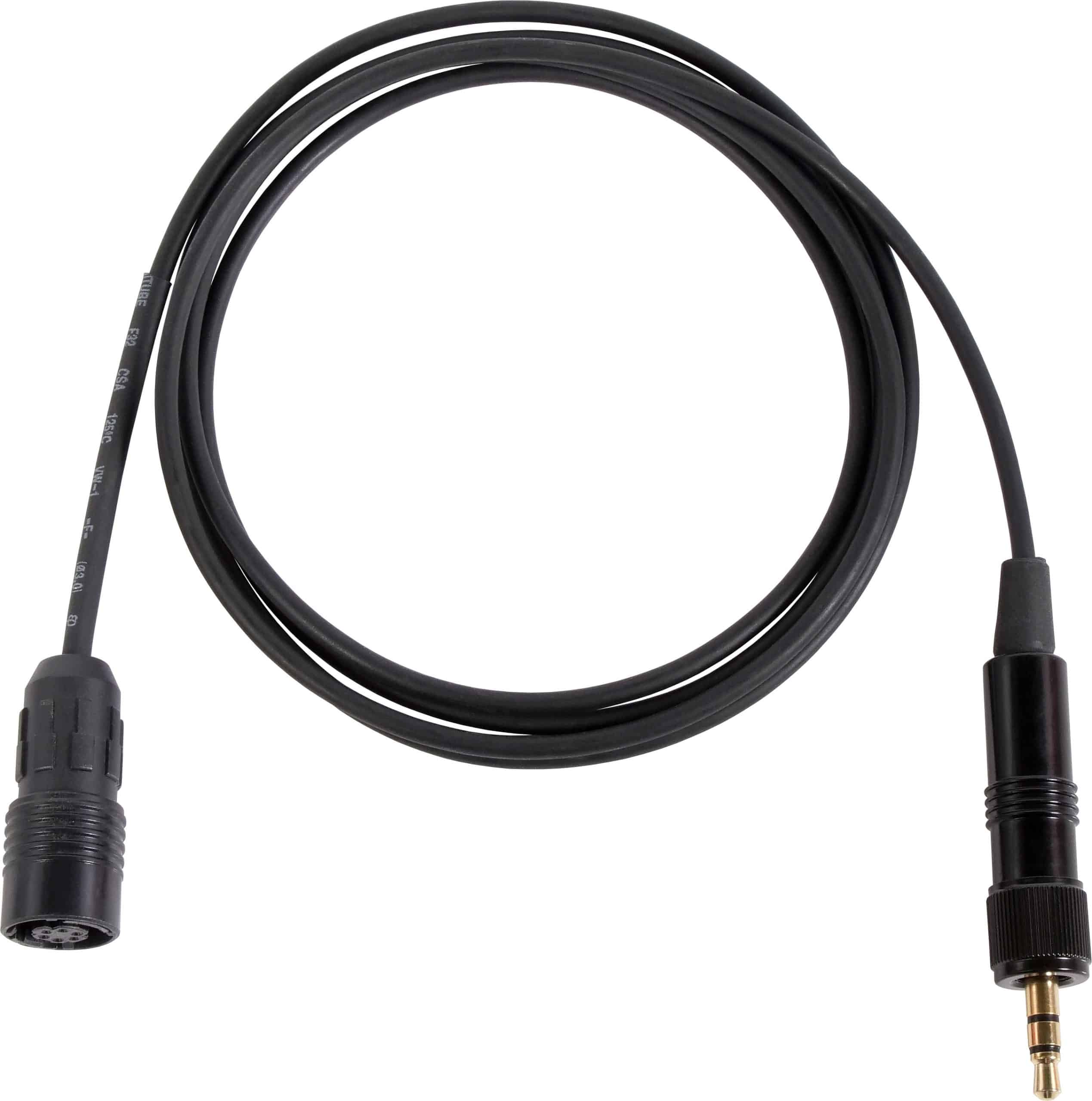 CBL2OSENBK Cable – For H2O7 Wireless Headset Mic Cable for Sennheiser® systems