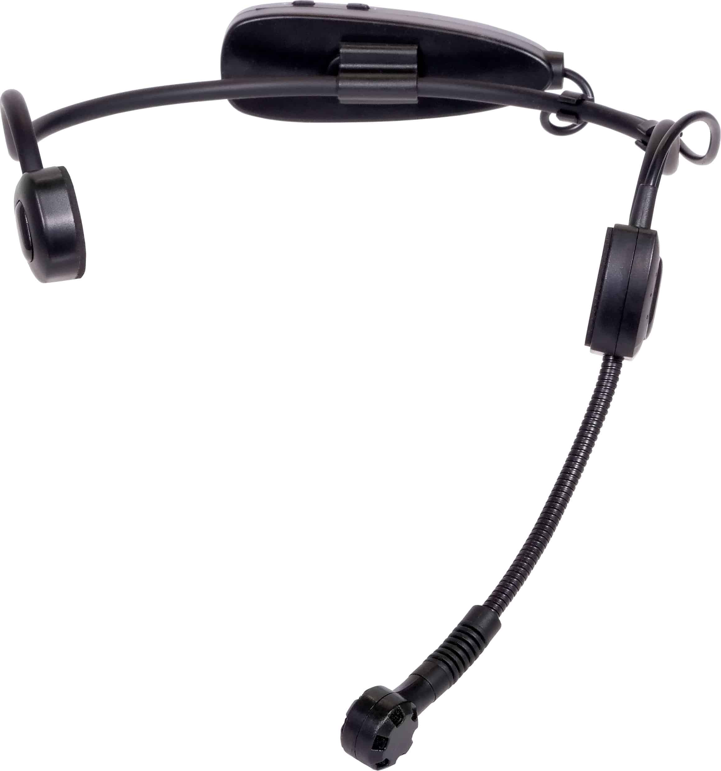 EVO-GTS Cableless Headset Microphone front with windscreen