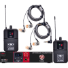 AS-4110-2 Twin-Pack Wireless Personal In-Ear Monitor EB10 Ear Bud Upgrade System