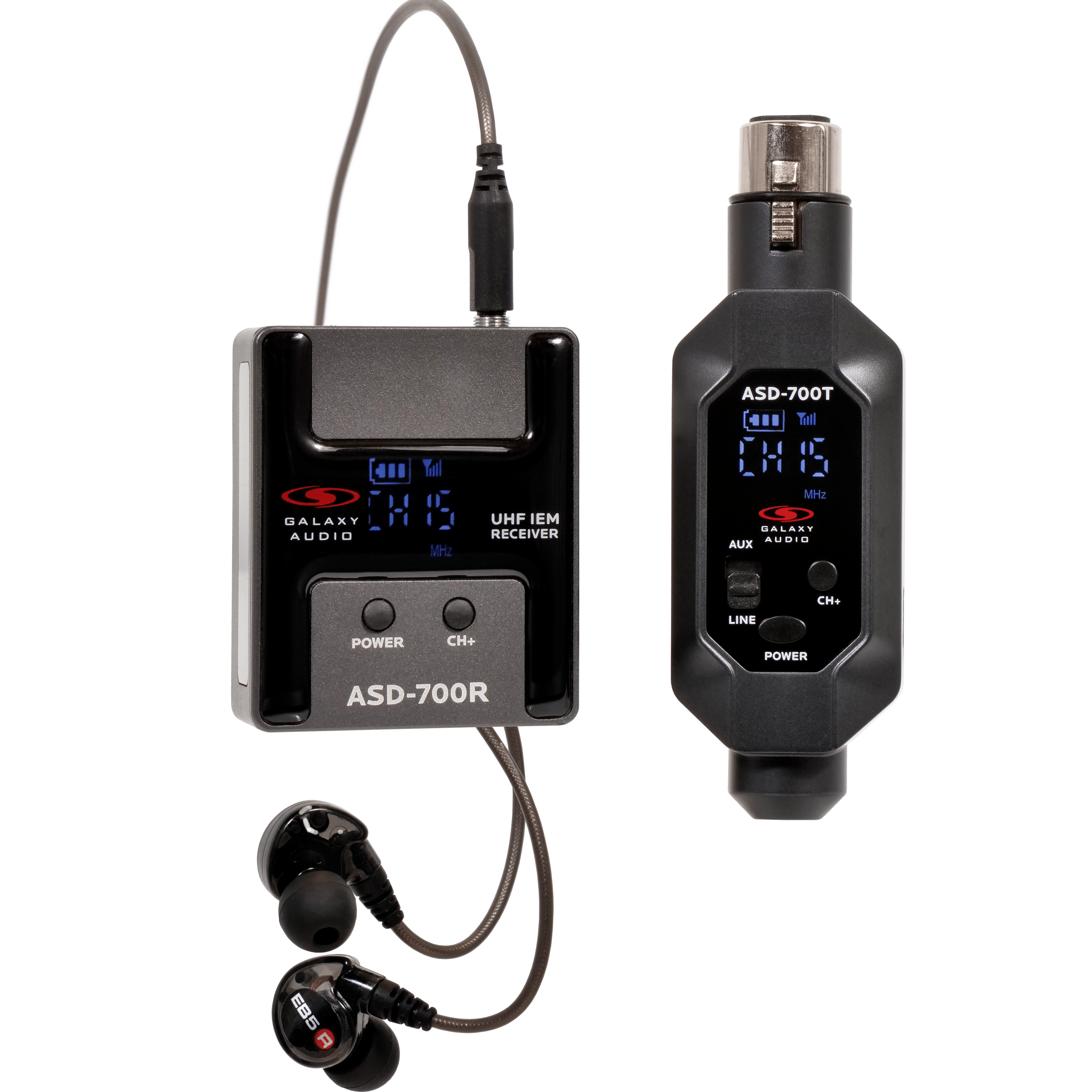 ASD-700 DIGITAL UHF Plug & Play Wireless In-Ear Monitor System