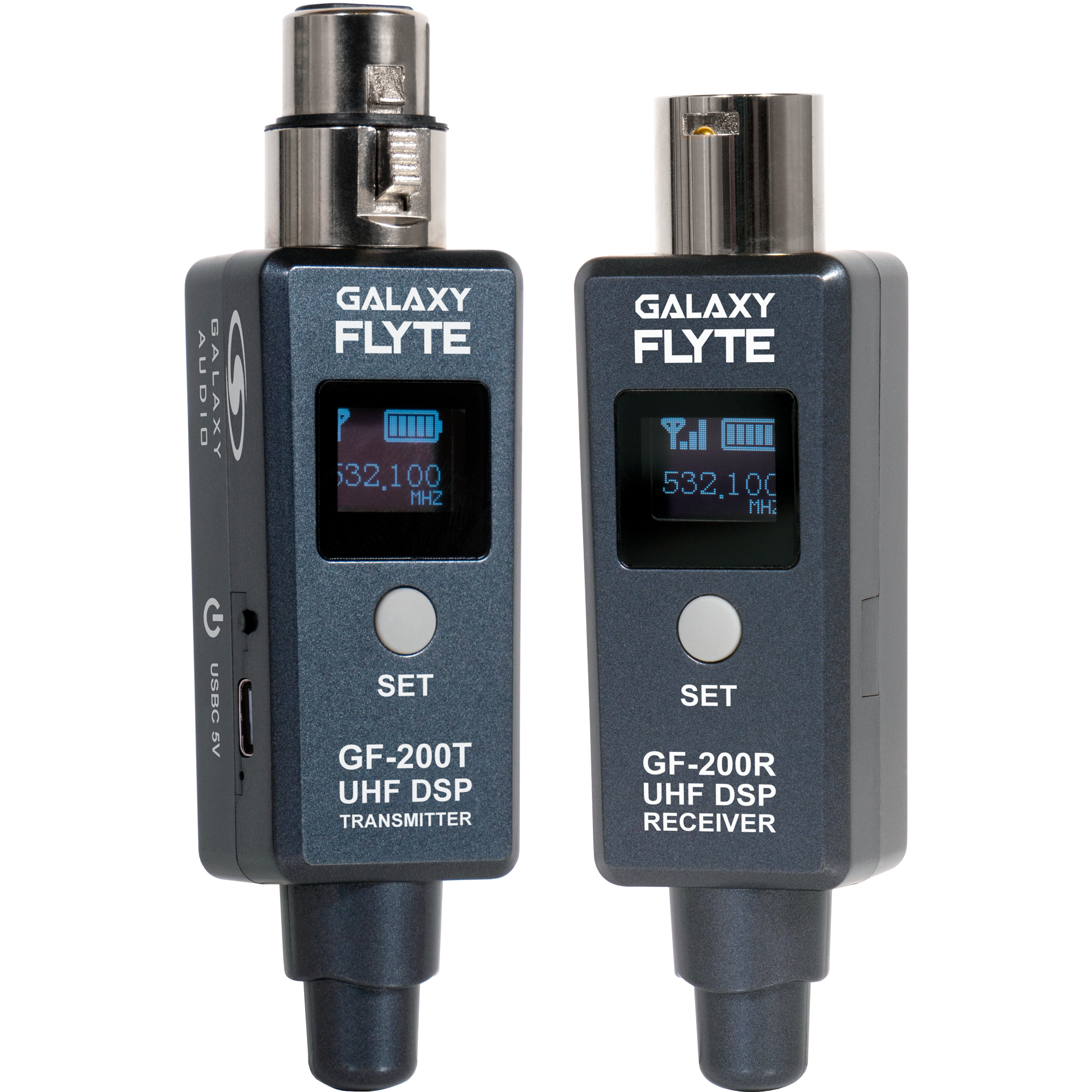 Galaxy Flyte XLR GF-200T Transmitter and GF-200R Receiver
